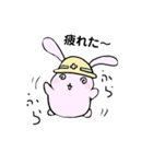 現場で働く、うさぎさん（個別スタンプ：15）