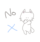 ちょっと太った猫の使いやすいスタンプ（個別スタンプ：5）
