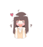 ロングの女の子 1（個別スタンプ：1）