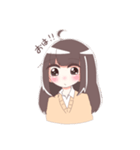 ロングの女の子 1（個別スタンプ：2）