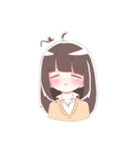 ロングの女の子 1（個別スタンプ：5）