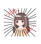 ロングの女の子 1（個別スタンプ：8）