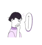 横顔乙女（個別スタンプ：7）