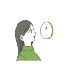 横顔乙女（個別スタンプ：10）