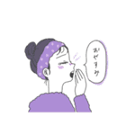 横顔乙女（個別スタンプ：14）