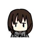 無気力な女の子のスタンプ（個別スタンプ：4）