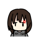 無気力な女の子のスタンプ（個別スタンプ：5）