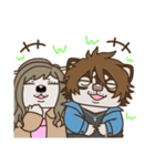 乙女犬ラリ＆マロ［ラブ＆仲良し編］（個別スタンプ：20）