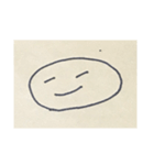 なんか分かんない〈横に長いキャラクター〉（個別スタンプ：1）