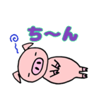 ゆるい手書きブタ（個別スタンプ：5）
