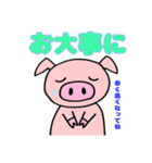 ゆるい手書きブタ（個別スタンプ：24）