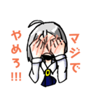 自由な少女（笑）（個別スタンプ：5）