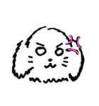可愛いチワプーの黒丸ちゃん！イラスト版（個別スタンプ：2）