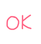 手書き文字と絵です（個別スタンプ：1）