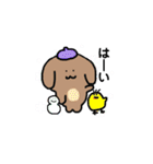 ほんわかわんことひよこ（個別スタンプ：9）