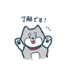 黒柴犬まろの敬語スタンプ（個別スタンプ：4）