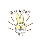 パンツのうさぎ（個別スタンプ：4）