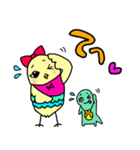 小鳥のチー子＆友達のマニー（個別スタンプ：26）