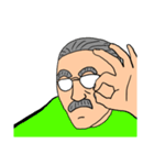 文字なし おじいさん（個別スタンプ：8）