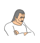 文字なし おじいさん（個別スタンプ：14）