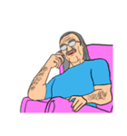 文字なし おじいさん（個別スタンプ：15）