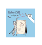 Marble CAFE保護猫たちの日常スタンプです（個別スタンプ：22）