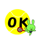 TENNIS うさぎ（個別スタンプ：9）