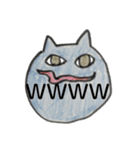 落書き猫。（個別スタンプ：24）