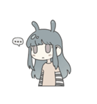 柔らかい触角の女の子（個別スタンプ：6）