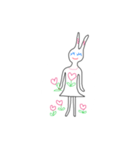 ニートのウサギさん 愛を語る（個別スタンプ：17）