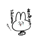 ojisan face rabbit（個別スタンプ：7）