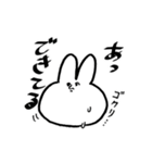 ojisan face rabbit（個別スタンプ：19）