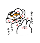 ojisan face rabbit（個別スタンプ：36）