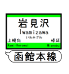 函館本線 駅名 シンプル＆気軽＆いつでも（個別スタンプ：27）