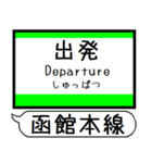 函館本線 駅名 シンプル＆気軽＆いつでも（個別スタンプ：28）