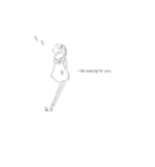向井ゆきさんイラスト スタンプ（個別スタンプ：1）