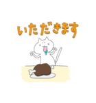 にんげんっぽいねこ（個別スタンプ：3）