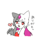 Furry babies playing（個別スタンプ：1）