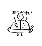 ゆる〜いモノクロのスタンプ①（個別スタンプ：8）