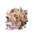 キラキラお花スタンプ（個別スタンプ：3）