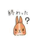 親から子供に送りたいうさぎのスタンプ（個別スタンプ：21）