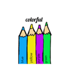 色鉛筆たち（個別スタンプ：7）