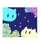 チカチカラフル猫（個別スタンプ：2）