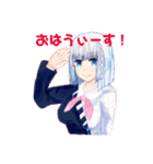 VTuber 月山ちせ＆チカゲ   その1（個別スタンプ：3）