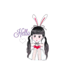 rabbit＆girl♡（個別スタンプ：2）