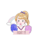 rabbit＆girl♡（個別スタンプ：4）