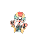幸せピエロ☆歌川☆幸運☆(イラスト)（個別スタンプ：3）