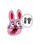 感情むきだしなウサギさん（個別スタンプ：2）