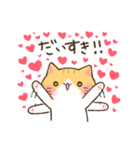 まるいおかおのねこさんたち（個別スタンプ：3）