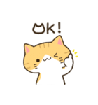 まるいおかおのねこさんたち（個別スタンプ：4）